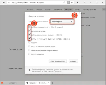 Hogyan lehet felgyorsítani Yandex Browser ( „Speciális beállítások megjelenítése) Hogyan lehet felgyorsítani Yandex Browser