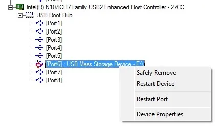 Hogyan talál információt usb hub és port (USB-eszköz fa néző) Hogyan talál információt USB hubok és kikötők