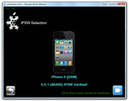 Hogyan kell telepíteni az egyéni firmware Sn0wbreeze, macarea