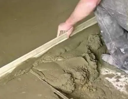 Hogyan, hogy összehangolják a betonon a kezüket (Beton padló) Hogyan, hogy összehangolják a betonon a kezüket