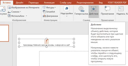 Hogyan lehet behelyezni egy pdf fájlt a prezentáció