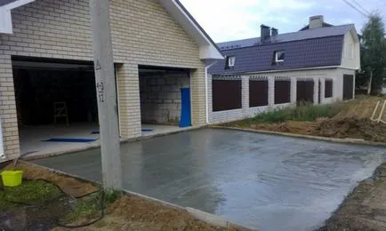 Hogyan öntsük a beton udvaron a kezét és a jobb