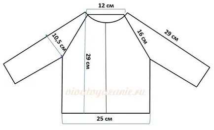 Hogyan kötött Raglan top - részletes mesterkurzus