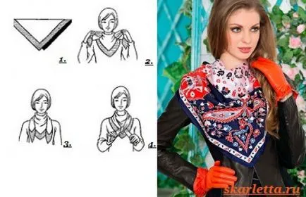 Hogyan lehet lekötni egy sálat a nyakán (fotók) Hogyan lehet lekötni egy sálat a nyakán