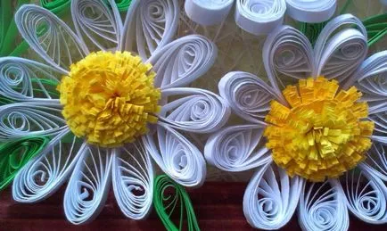 Festés „bájos őszirózsa” a „Quilling” technika (összefoglalók óra) Festés „bájos őszirózsa” a technika „Quilling”