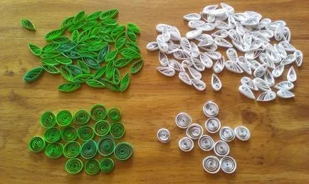 Festés „bájos margaréták” technika „Quilling” (másodlagos) Festés „bájos őszirózsa” a technika „Quilling”