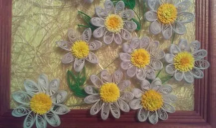 Festés „bájos őszirózsa” a technika „Quilling” (gyermek fejlődését) Festés „bájos őszirózsa” a technika „Quilling”