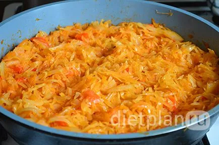 Káposzta paprika paradicsomszósz