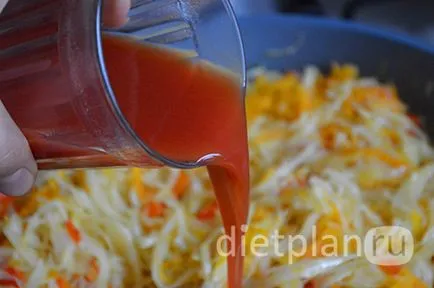 Káposzta paprika paradicsomszósz