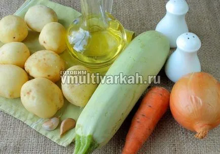 Burgonya pörkölt cukkini recept