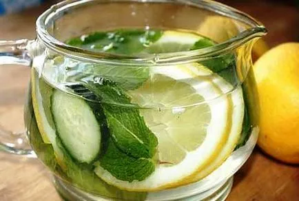 fogyókúra koktél gyömbér citrom uborka (egy koktél) Cocktail diéta gyömbér citrom uborka