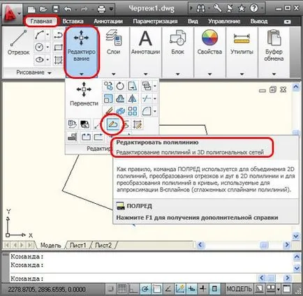 Csapatok osztódnak és egyesülnek polyvonal AutoCAD