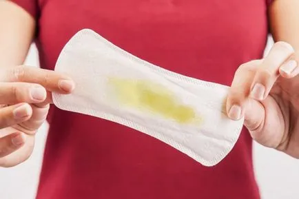 Barna mentesítés a menstruáció után egy héttel - mi ez