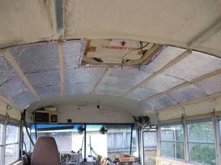 Kényelmes lakókocsiját az iskola busz (busz) Kényelmes mobil haza iskolabusz