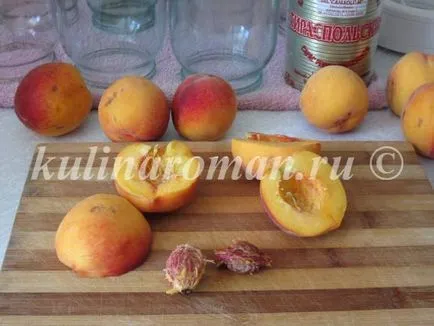 Az őszibarack konzerv a téli (sterilizálás nélküli recept), finom receptek (szirupban recept fotó) Az őszibarack konzerv a téli (sterilizálás nélküli recept), finom receptek