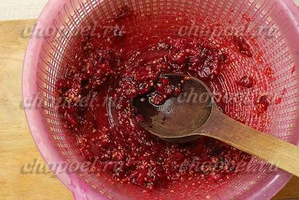 Piros ribiszke cukorral télen - a recept egy fotó