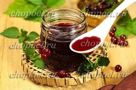 Piros ribiszke cukorral télen - a recept egy fotó