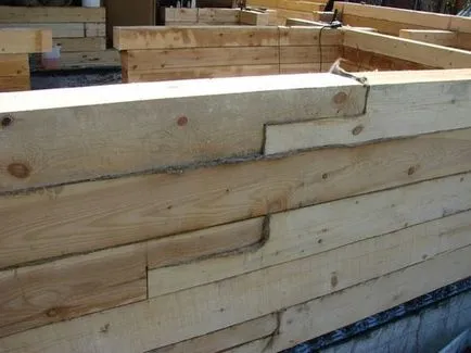 Rögzítés fűrészáru a fal blokkok pórusbeton, beton, tégla