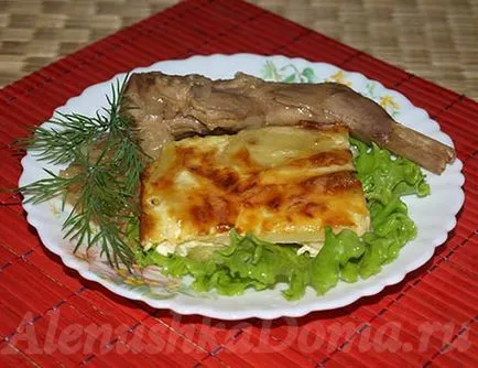 Nyúlpörkölt burgonyával recept fényképpel (párolt) Nyúl pörkölt burgonya, a recept egy fotót