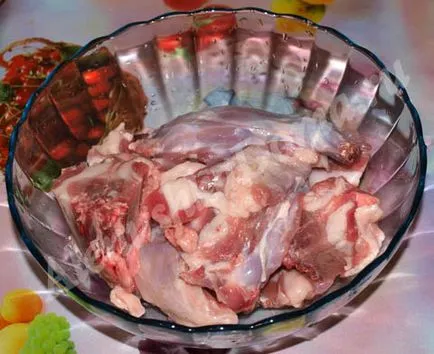 Nyúl pörkölt burgonya, a recept egy fotó (nyúl pörkölt burgonya) Nyúl pörkölt burgonya, a recept egy fotót