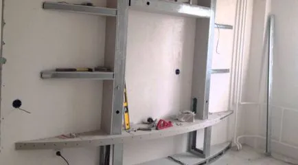 Konyha készült gipszkarton kezükkel (40 fotó)