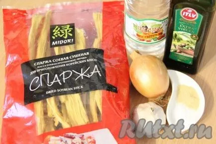 A pácolt szója spárga - a recept egy fotó