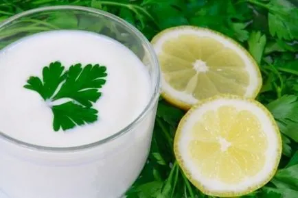 Maszk haj világosítás joghurt
