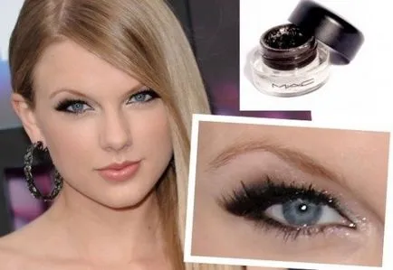 Cat eye make-up, körökre technika make- up macska saját kezűleg