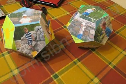 Mesterkurzus fotó dodekaéder „Hogyan töltöttem a nyár” - kézműves kifogyott a papír