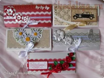 Mester osztályban scrapbooking boríték nélkül sablonok (minták) Mester osztályban scrapbooking sablonok borítékkal
