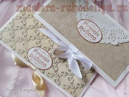 Mester osztályban scrapbooking sablonok nélkül borítékok (borítékokat kezüket) Mester osztályban scrapbooking sablonok borítékkal