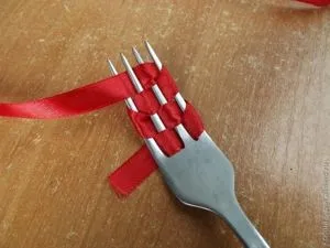 Miniatűr kettős íjak a villára (íj) Miniatűr kettős íjak villát
