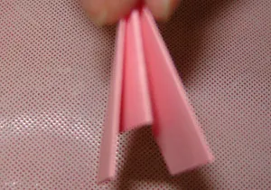 Moduláris origami papír, hogyan lehet egy háromszög alakú modul
