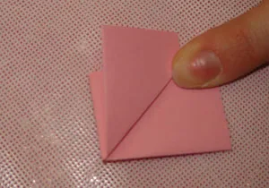 Moduláris origami papír, hogyan lehet egy háromszög alakú modul