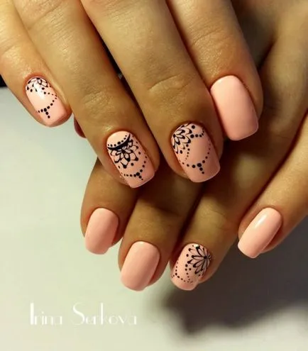 Fashion Nails mintás 2017-2018 - fotó gondolatok, szép manikűr egy minta a rövid és hosszú