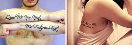 Feliratok tetoválás fordítások a nők és férfiak népszerű kifejezések különböző nyelven, a fotó (férfi) Feliratok tetoválás fordítások a nők és férfiak népszerű kifejezések különböző nyelveken, fotók
