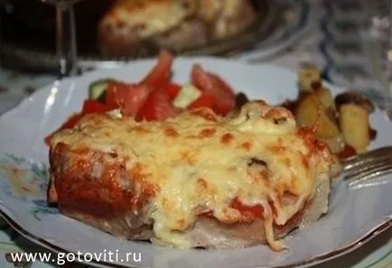 Hús fóliában gombával és paradicsommal! Főzés ízletes (ツ)