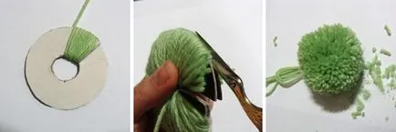 Hogyan lehet pom-poms fonalból Hogyan lehet pom-poms fonalból