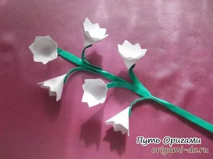 Hogyan készítsünk egy liliom a papír Hogyan készítsünk egy liliom a papír