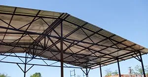 Canopy hullámkarton kezüket szerelési technológia