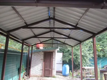 Canopy hullámkarton kezüket szerelési technológia