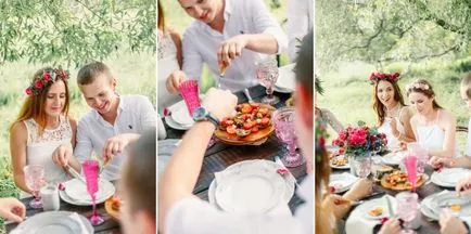 Kis esküvő jellegű nélkül lakoma - esküvő