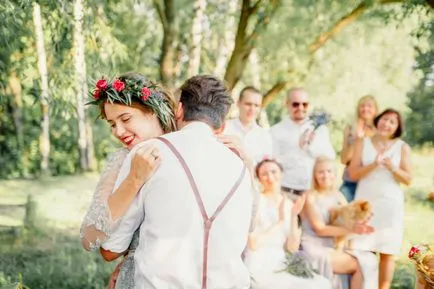 Kis esküvő jellegű nélkül lakoma - esküvő