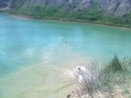 A jelen sós tó területek Harkov (Lake) Jelenleg egy sós tó a Kharkiv régió