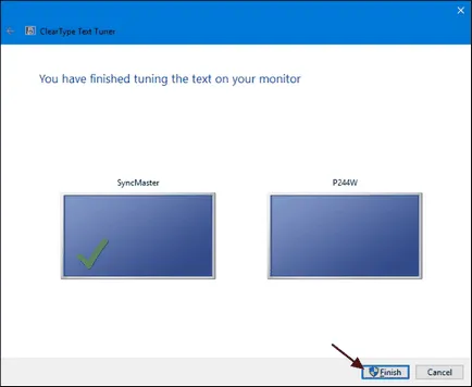 Beállítás ClearType Windows 10