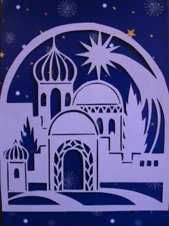 Karácsonyi vytynanki díszíteni a házat a sziluettje kivágjuk a papírt, az anyaság - terhesség, szülés,