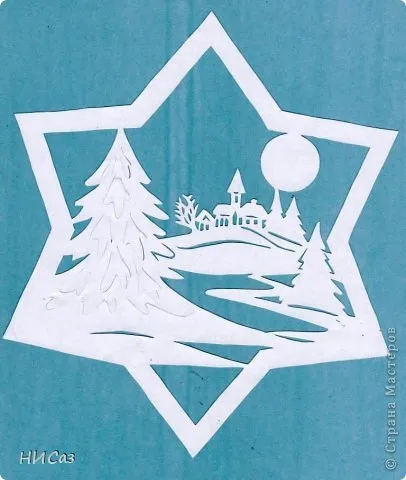 Karácsonyi vytynanki díszíteni a házat a sziluettje kivágjuk a papírt, az anyaság - terhesség, szülés,