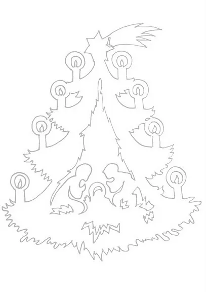 Karácsonyi vytynanki díszíteni a házat a sziluettje kivágjuk a papírt, az anyaság - terhesség, szülés,