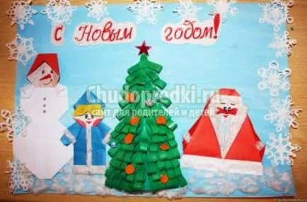 Karácsonyi bannerek kezével fotó