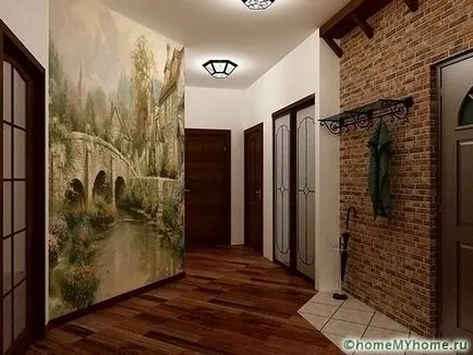 Tapéta a folyosón, és hall (tapéta) Tapéta a folyosó és a folyosón